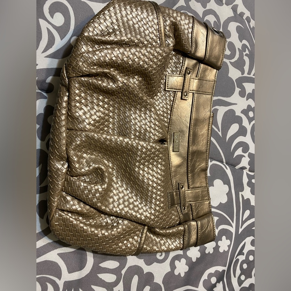 Miche basket weave Demi shell with handles.